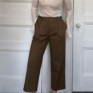 Everlane Twill Wide leg Crop in Ochre